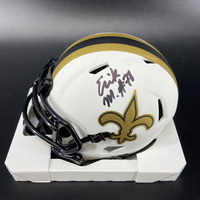 NFL - Saints Erik McCoy Signed Lunar Eclipse Mini Helmet