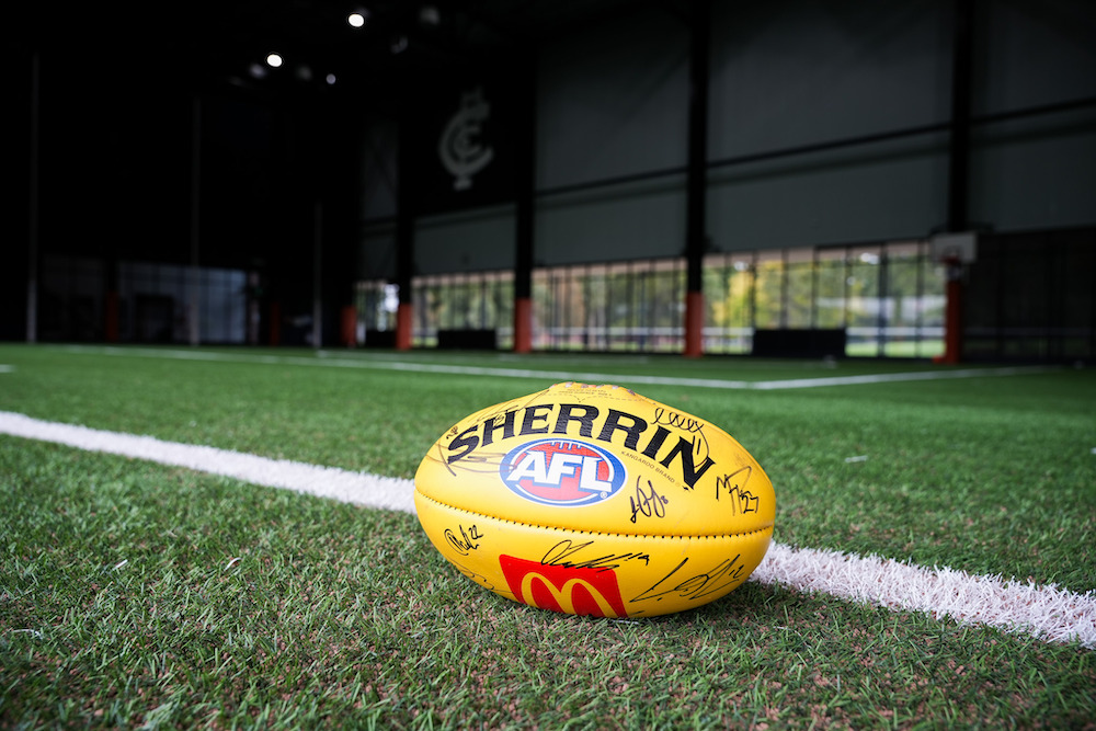 Team Signed Match-Used Ball | George Hewett's 150th Game