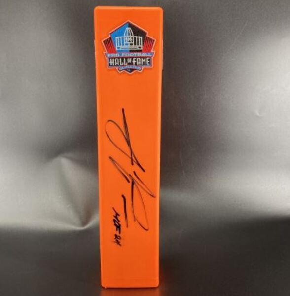 HOF - Panthers Julius Peppers Signed HOF Pylon
