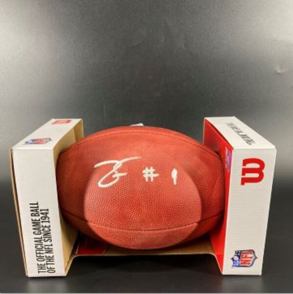 NFL - Ravens Zay Flowers Signed Authentic Football