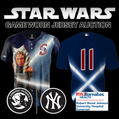 Outfielder Jared Wegner #11, Size 46 Game-Worn and signed Star Wars Jersey