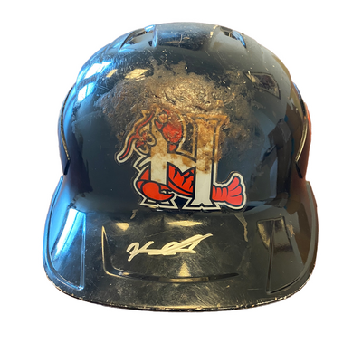 Yeremy Cabrera Worn & Signed Batting Helmet