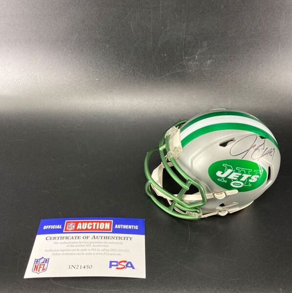 NFL - Jets Laveranues Coles Signed Alternate Mini Helmet