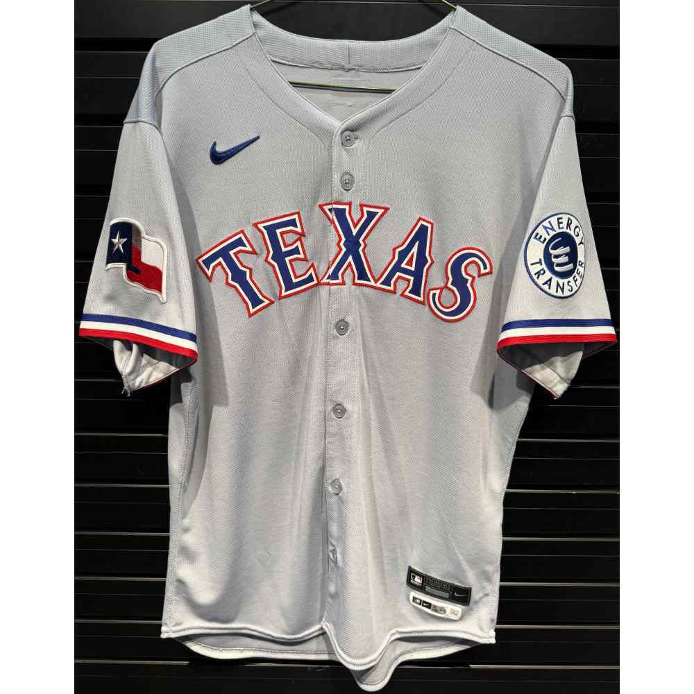 Wyatt Langford #36 Texas Rangers Team-Issued 2025 Road Jersey (MLB