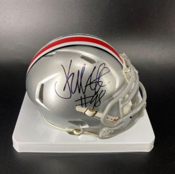 NFL - Ohio State Kayden McDonald Signed Mini Helmet