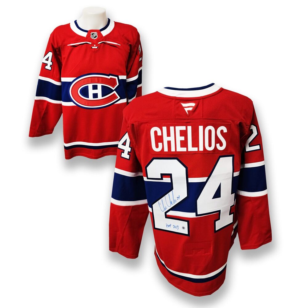 Chris Chelios Autographed Montreal Canadiens Home Fanatics Premium Jersey