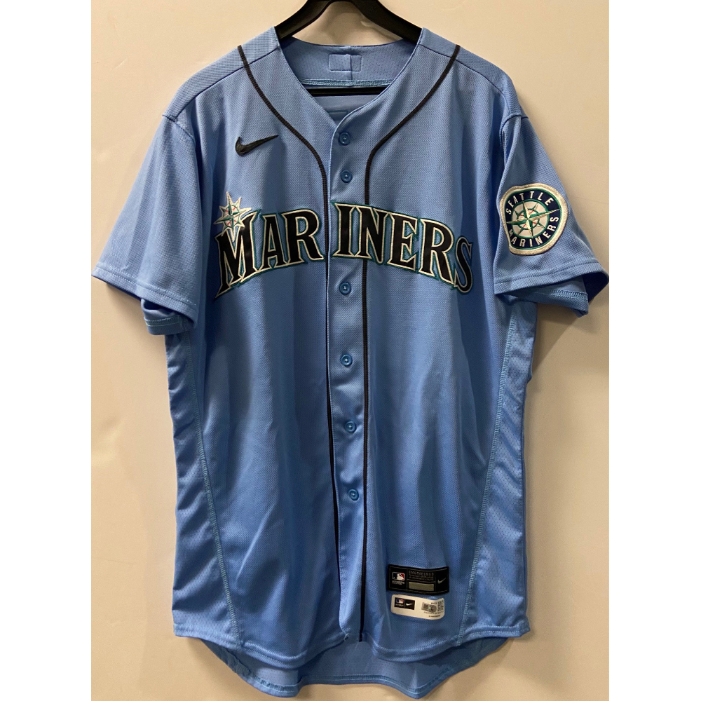 Team Issued 2020 Jersey Jarred Kelenic 58 Light Blue Jersey