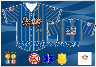 2025 First Responders Jersey #10 Nico Perez - Size 46