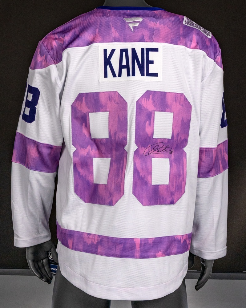 Patrick Kane Autographed Hockey Fights Cancer Jersey - Detroit Red Wings