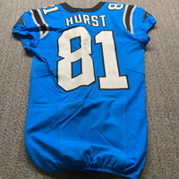 Crucial Catch - Panthers Hayden Hurst Game Worn Jersey (10/15/23) Size 40