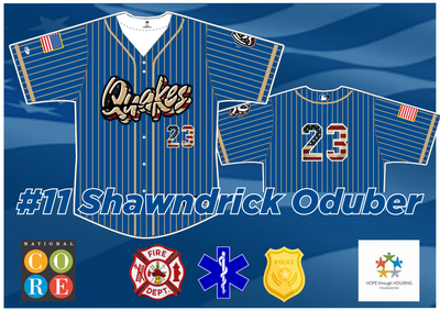 2025 First Responders Jersey #11 Shawndrick Oduber - Size 42