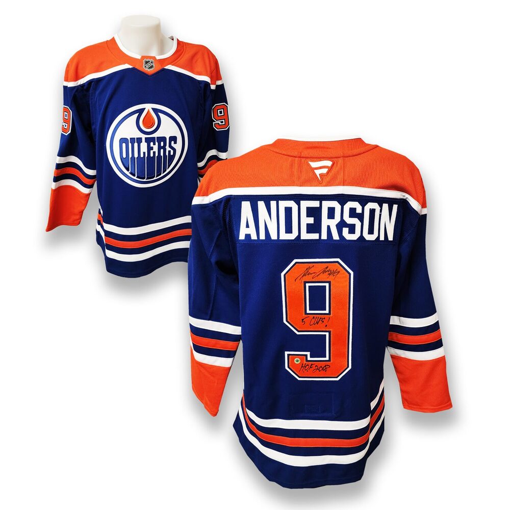 Glenn Anderson Autographed Edmonton Oilers Home Fanatics Premium Jersey