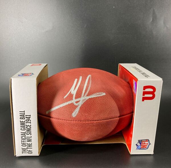 NFL - Commanders Mike Sainristil Signed Authentic Football