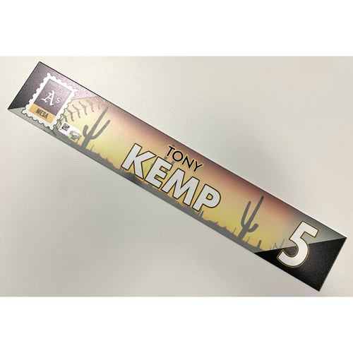 Game-Used 2021 Spring Training Locker Nameplate - Tony Kemp