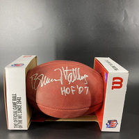 HOF - Titans Bruce Matthews Signed Authentic Football with HOF 07 Inscri...