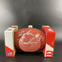 NFL - Cowboys Tyler Biadasz Signed Authentic Football