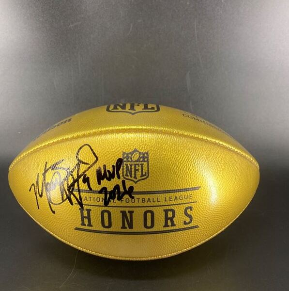 NFL - Rams Matthew Stafford Signed Gold NFL Honors Football with MVP 202...