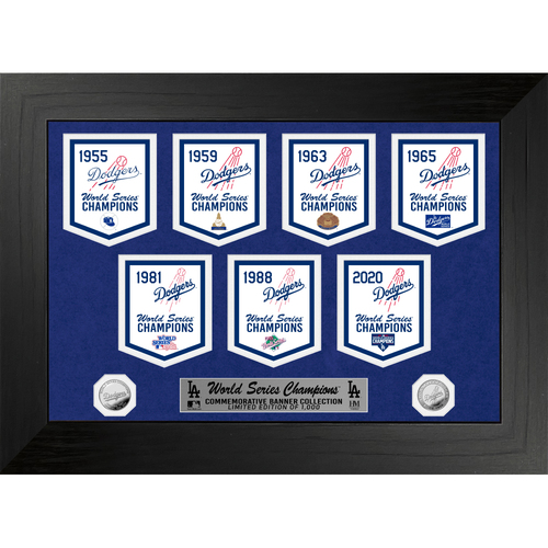 Photo of SERIAL #1 - Los Angeles Dodgers Commemorative Deluxe Championship Banner Collection