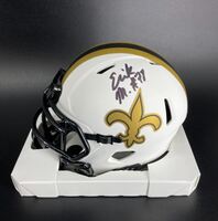 NFL - Saints Erik McCoy Signed Lunar Eclipse Mini Helmet