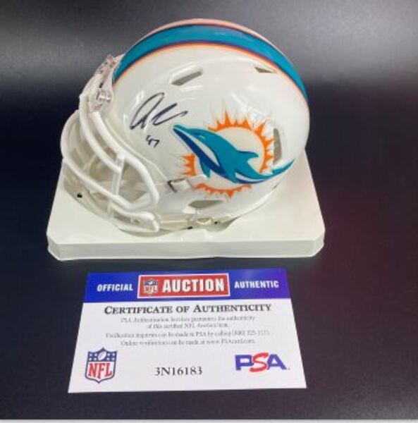 Dolphins - Kiko Alonso Signed Mini Helmet