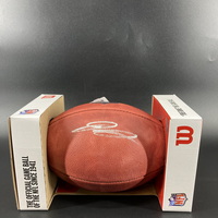 NFL -Vikings Jordan Addison Signed Authentic Football (Light Signature)