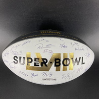 NFL - 49ers Multi Sign Commemorative Super Bowl 58 Football Signed By Ch...
