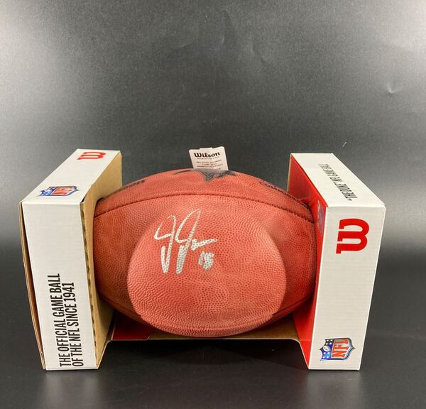 NFL - Vikings Justin Jefferson Signed Authentic Football with Vikings Logo