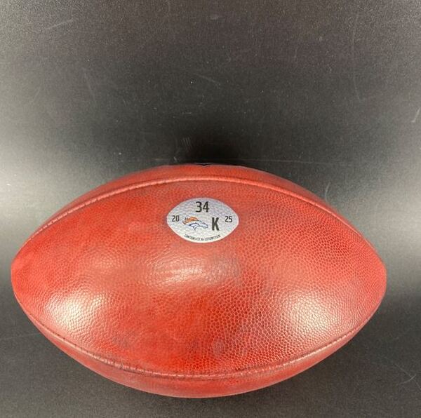 London Games - Broncos Game Used Football - (10/19/2025) / Individually ...