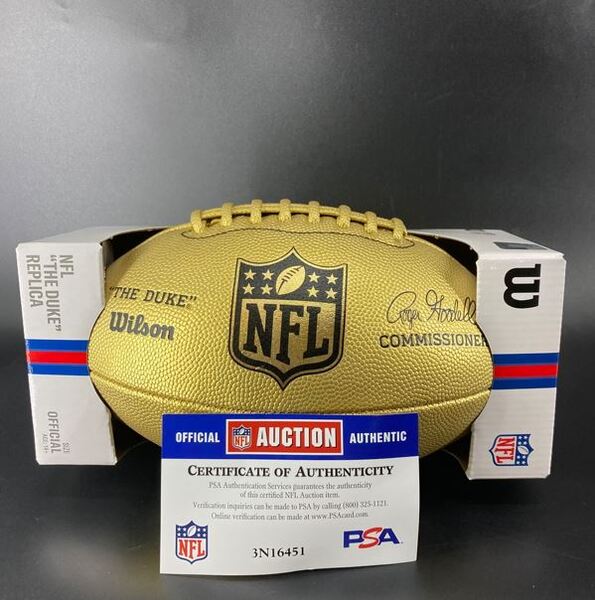 NFL - Browns Dillon Gabriel Signed Gold Composite Football