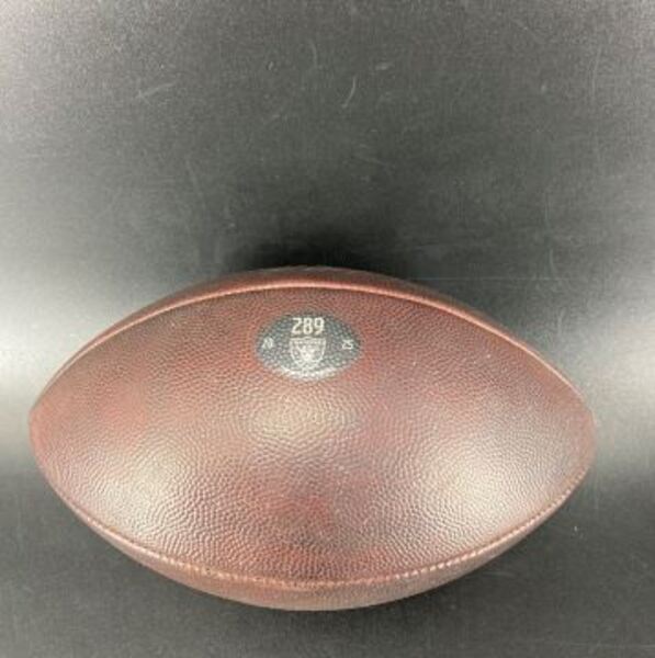 NFL - Raiders Game Used Football (2025 Season) Individually Numbered 289