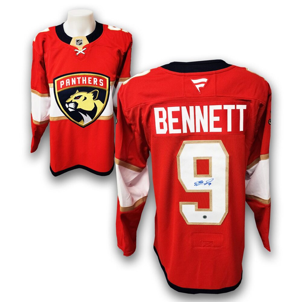 Sam Bennett Autographed Florida Panthers Home Fanatics Premium Jersey