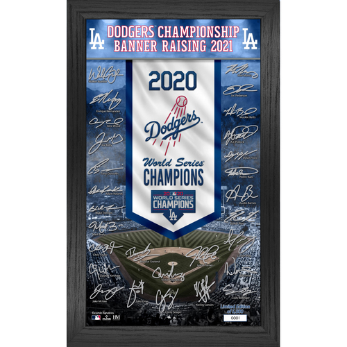 Photo of SERIAL #1 - Los Angeles Dodgers Commemorative Deluxe Championship Banner Collection