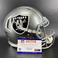 NFL - Raiders Zamir White signed flash helmet