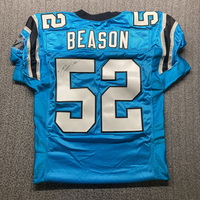 Panthers - Jon Beason Signed Game Issued Jersey Size 46