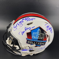HOF - Multi Signed Authentic HOF Speed Helmet Signed by over 12 players ...