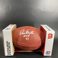 HOF - Chargers Dan Fouts Signed Authentic Football with HOF 93 Inscription
