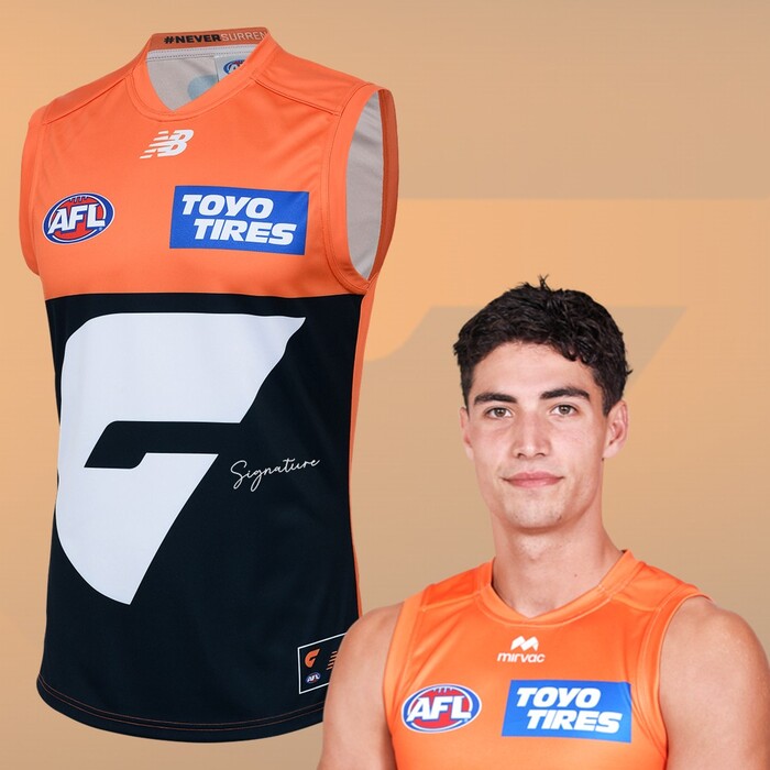 Joe Fonti #37 GWS GIANTS 2025 Home Match-Worn Guernsey
