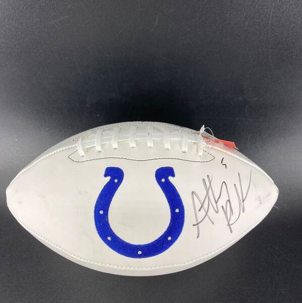 International Games - Colts Anthony Richardson Signed Panel Ball With Co...