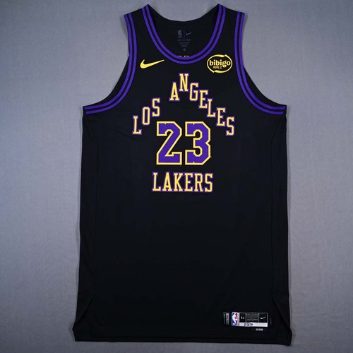 Image of James, LeBron - Los Angeles Lakers - City Edition Jersey - Worn 3/3/2026 - 2025-26 NBA Season
