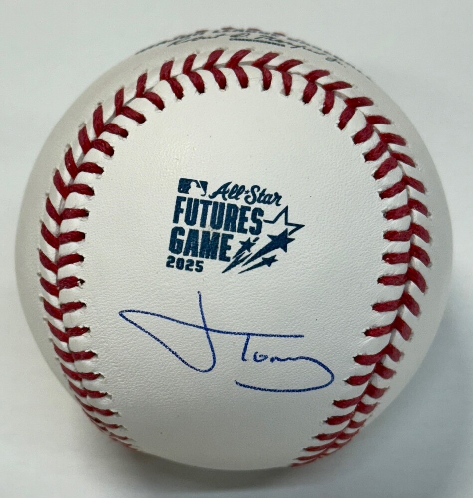 Jonah Tong Autographed 2025 Futures Game Logo Baseball | MLB Auctions