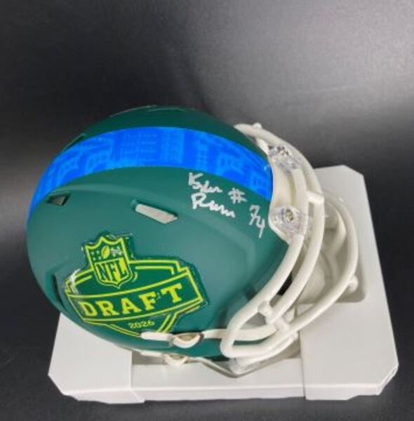 NFL - Dolphins Kadyn Proctor Signed NFL Draft Mini Helmet