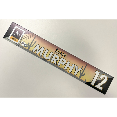 Game-Used 2021 Spring Training Locker Nameplate - Sean Murphy