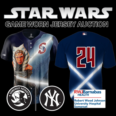 Pitcher Ryan Anderson #24, Size 48 Game-Worn and signed Star Wars Jersey