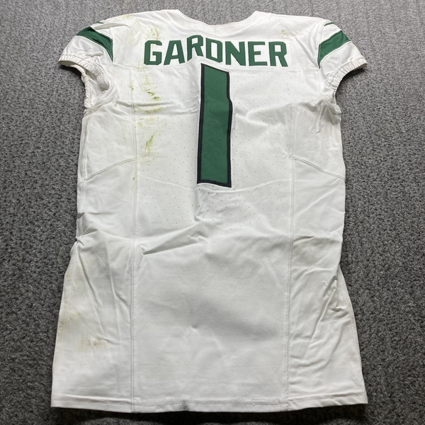 Crucial Catch - Jets Sauce Gardner Game Worn Jersey (10/08/23) Size 38