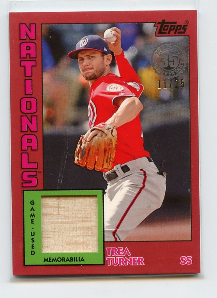 2019 Topps '84 Topps Relics Red #84RTT Trea Turner