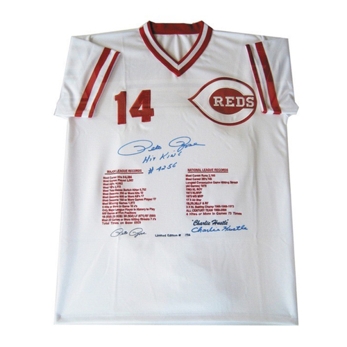 pete rose autographed jersey