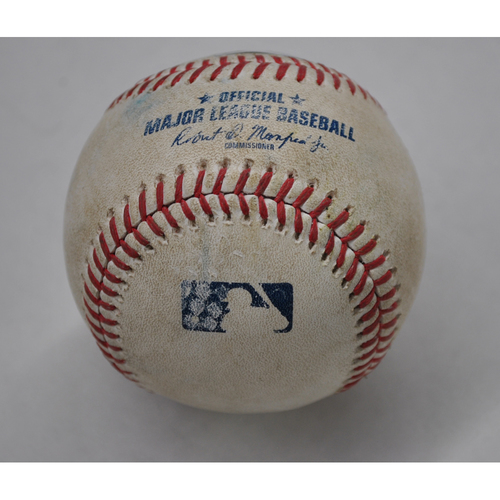Game-Used Baseball - 2020 ALDS - New York Yankees vs. Tampa Bay Rays - Game 2 - Pitcher: Deivi Garcia, Batter: Randy Arozarena (Home Run to RF) - Bot 1