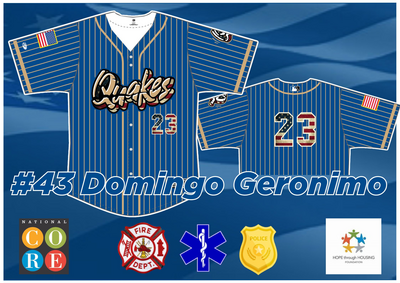 2025 First Responders Jersey #43 Domingo Geronimo - Size 50
