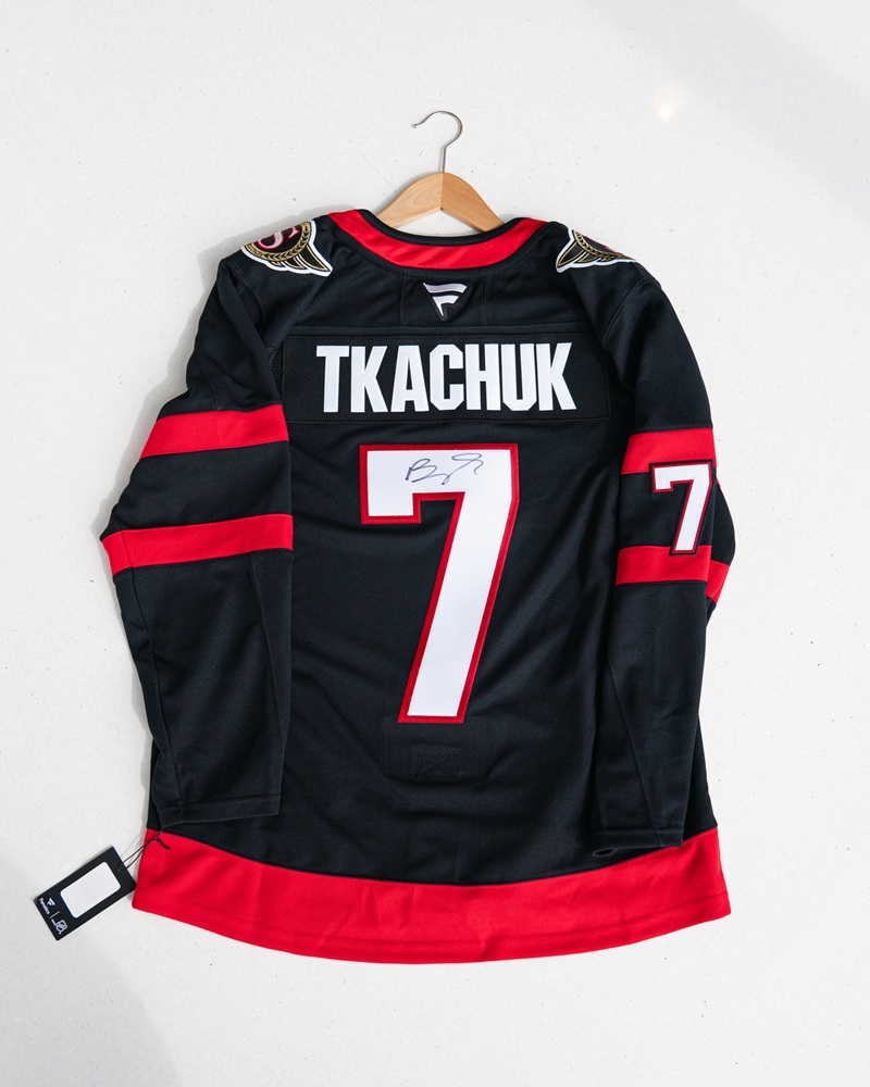 Brady Tkachuk Autographed Jersey - Ottawa Senators