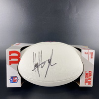 NFL - Saints Kyle Hergel Signed White Composite Football